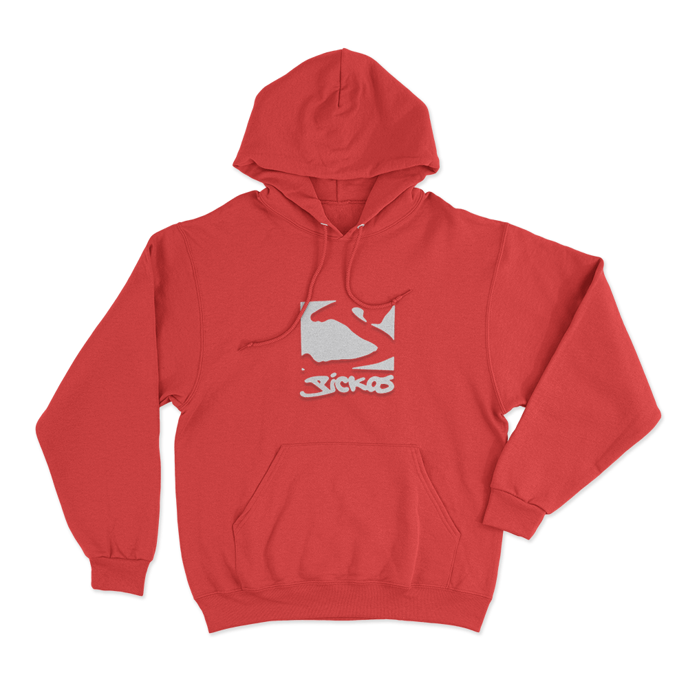 Sickos Abstract S Unisex Hoodie Red Sickos Abstract S Unisex Hoodie Red