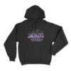 Sickos Floral Groovy Unisex Hoodie Black