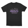 Sickos Floral Groovy Unisex T Shirt Black